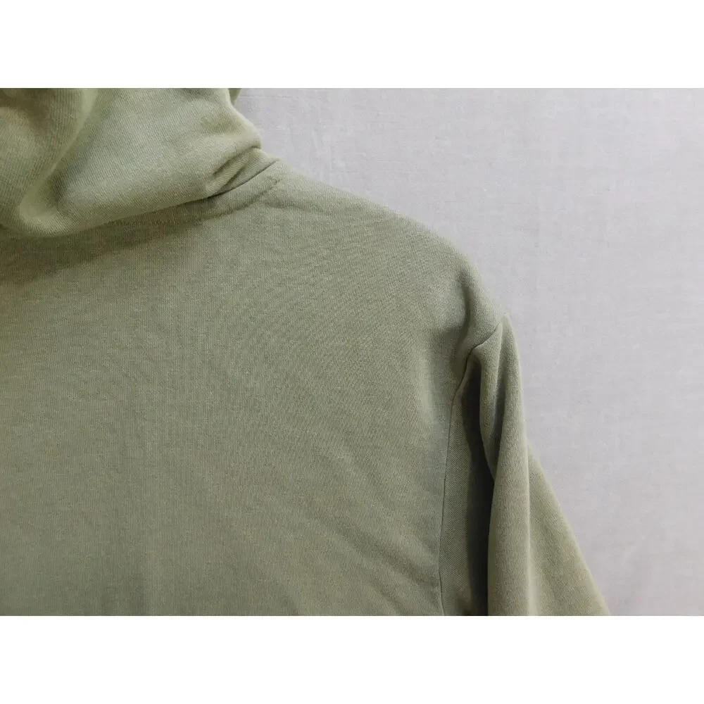 adidas Pullover Hoodie Men's Medium Gold/Gray/Black Colorblock Logo Striped LS
